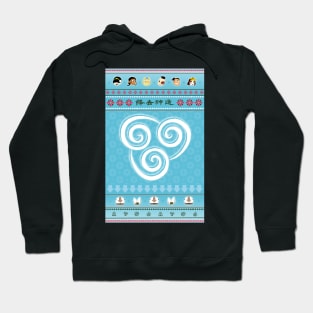 Avatar the Last Airbender Festive Chibis Ugly Christmas Sweater Style Hoodie